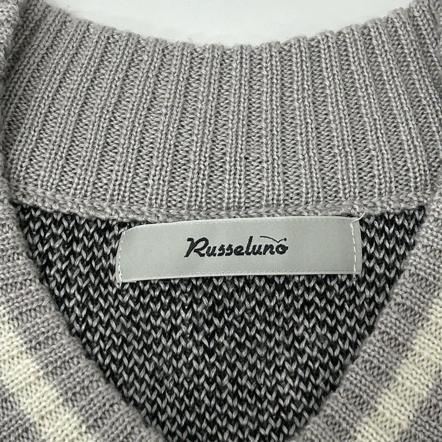 RUSSELUNO ラッセルノ グレー ロングスリーブ ニット トップス