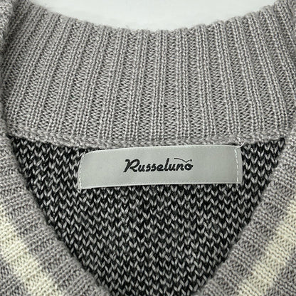 RUSSELUNO ラッセルノ グレー ロングスリーブ ニット トップス