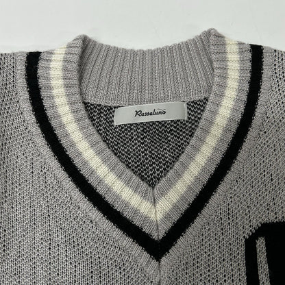 RUSSELUNO ラッセルノ グレー ロングスリーブ ニット トップス