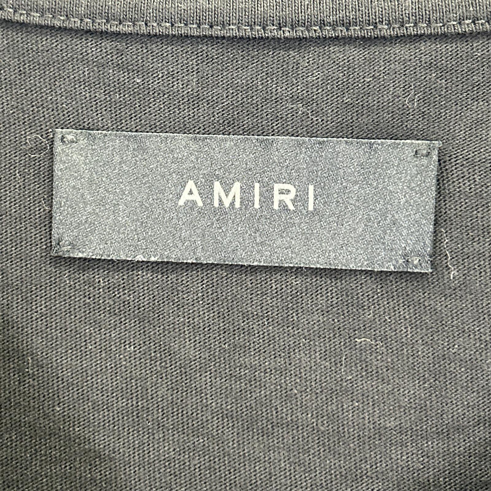 AMIRI アミリ ブラック クリスタルボールロゴ Tシャツ トップス