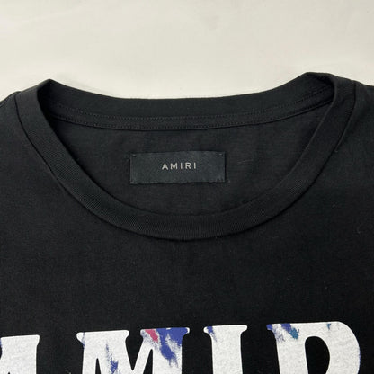 AMIRI アミリ ブラック クリスタルボールロゴ Tシャツ トップス