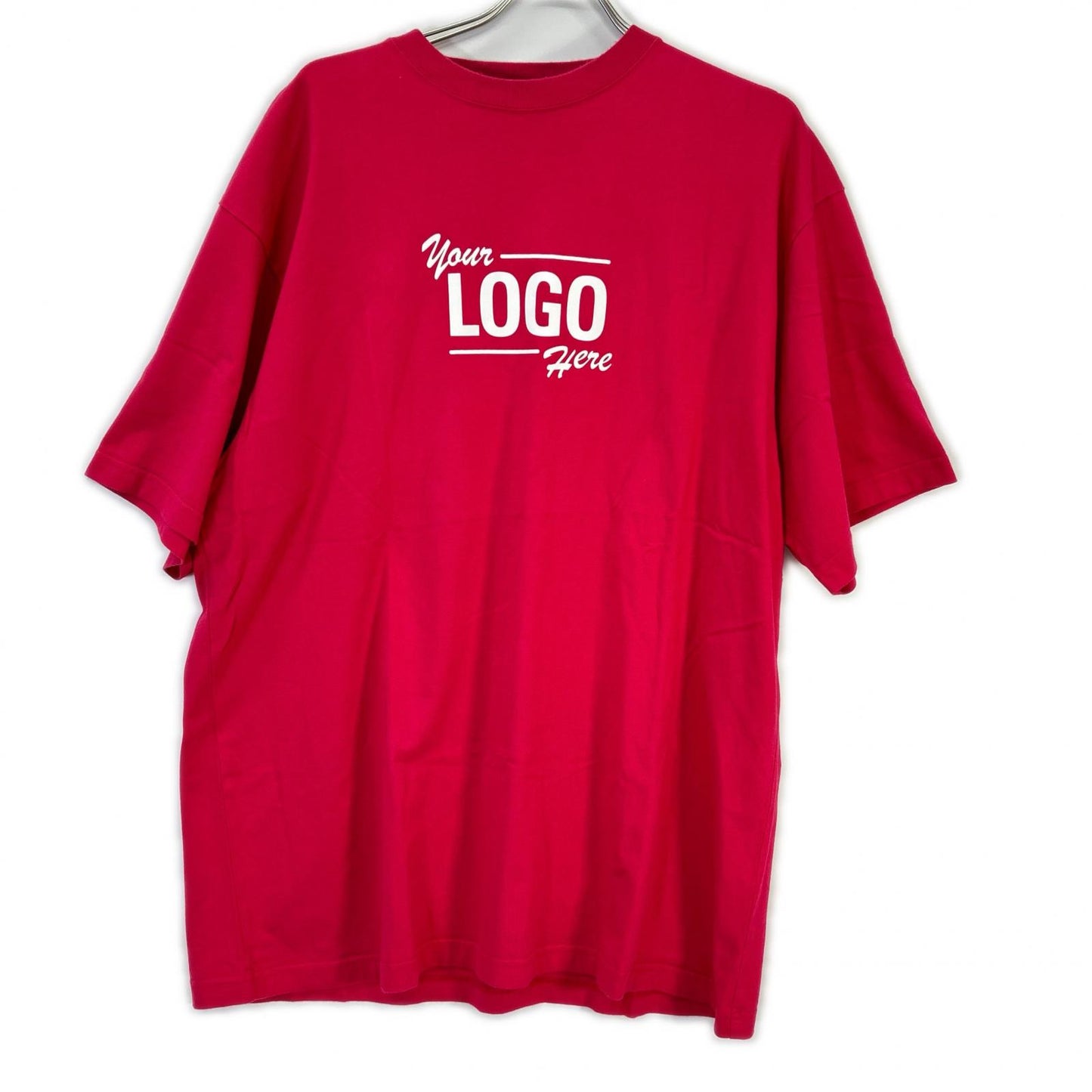 BALENCIAGA バレンシアガ 20年製 レッド LOGO Tシャツ トップス