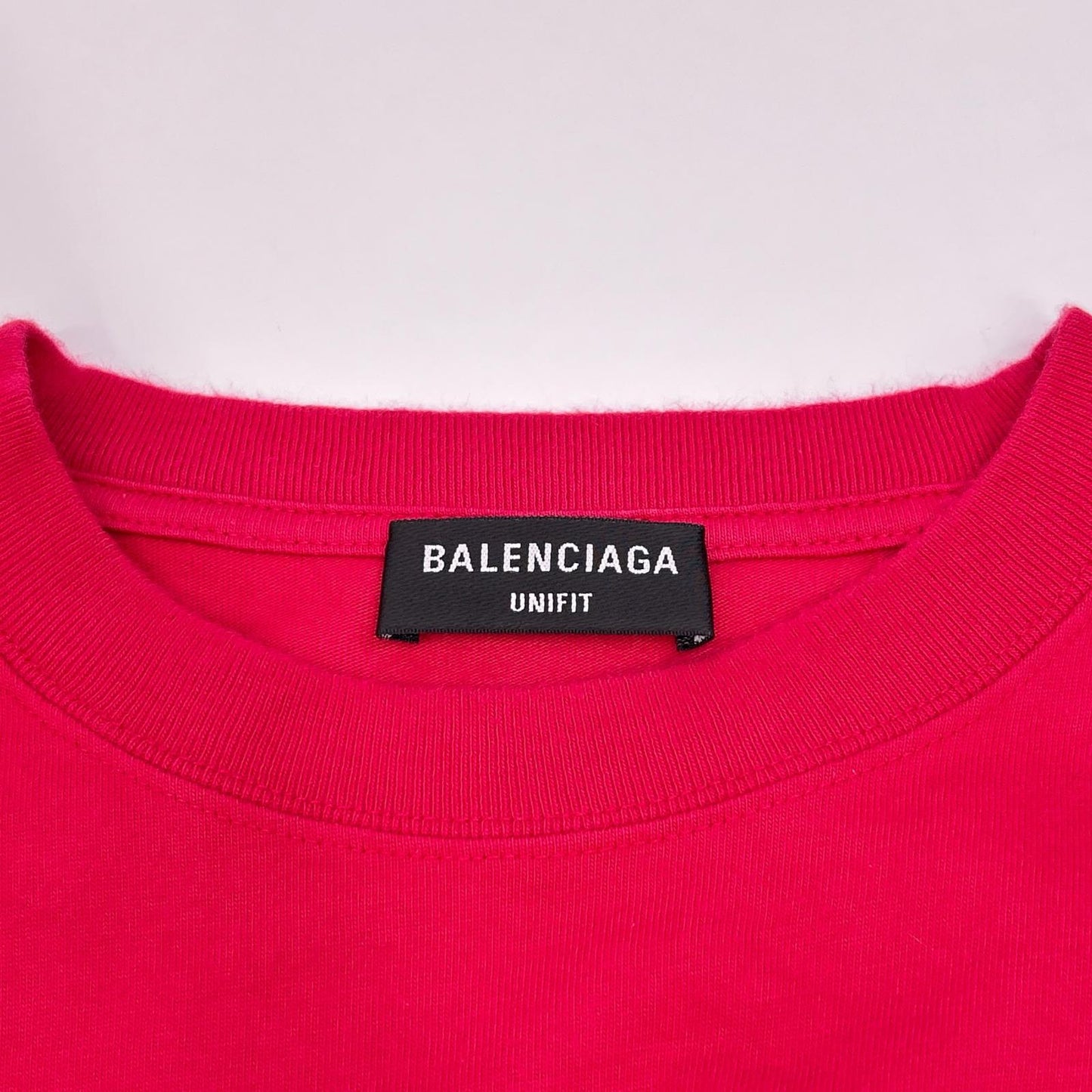 BALENCIAGA バレンシアガ 20年製 レッド LOGO Tシャツ トップス