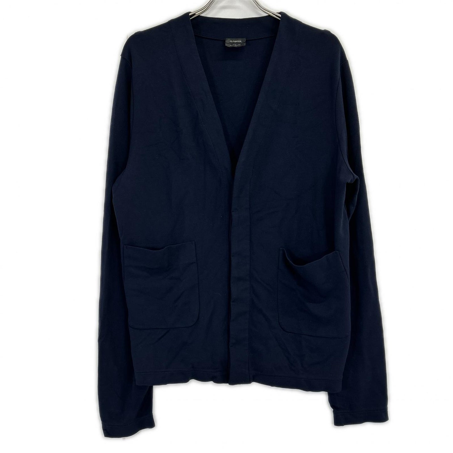 JILSANDER ジルサンダー 700705 ネイビー コットン カーディガン トップス