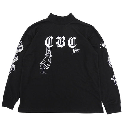 その他ブランド ロングスリーブ カットソー トップス メンズ ブラック 2XL トップス