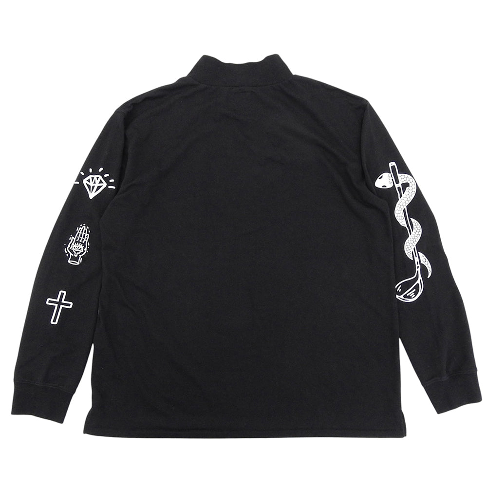 その他ブランド ロングスリーブ カットソー トップス メンズ ブラック 2XL トップス