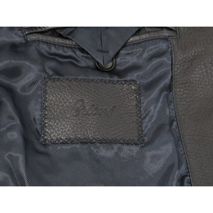 Brioni ブリオーニ 【美品】ディアスキン シングルライダースジャケット ジャケット