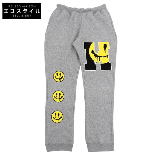 STUD MUFFIN スタッドマフィン パッチ パンツ ボトムス メンズ コットン グレー 3 ボトムス
