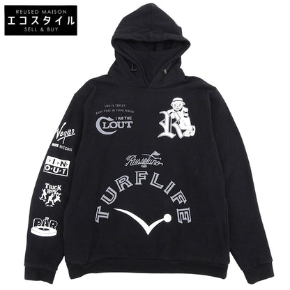 RUSSELUNO ラッセルノ TURFLIFE プルパーカー トップス メンズ コットン ブラック 7 トップス