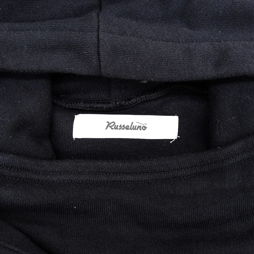 RUSSELUNO ラッセルノ TURFLIFE プルパーカー トップス メンズ コットン ブラック 7 トップス