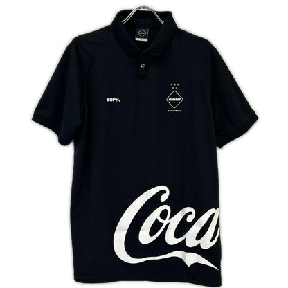 F.C.Real Bristol エフシーリアルブリストル ×コカ・コーラ ブラック ポロシャツ トップス