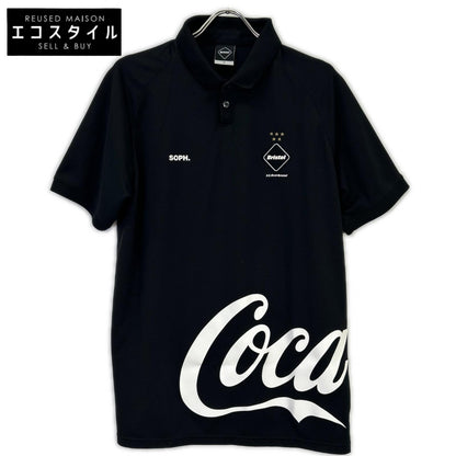 F.C.Real Bristol エフシーリアルブリストル ×コカ・コーラ ブラック ポロシャツ トップス
