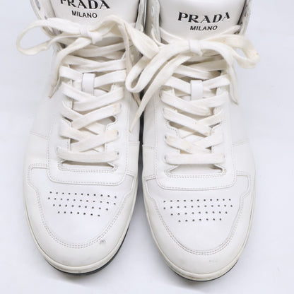 PRADA Prada Triangle-Logo-Plate High-Top Sneakers Shoes