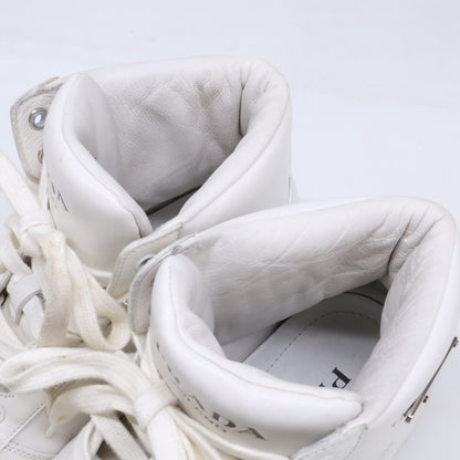 PRADA Prada Triangle-Logo-Plate High-Top Sneakers Shoes