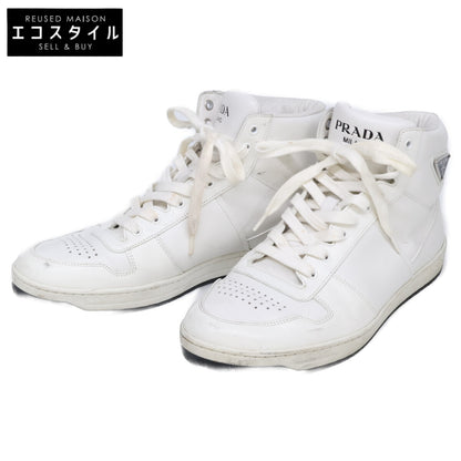 PRADA Prada Triangle-Logo-Plate High-Top Sneakers Shoes