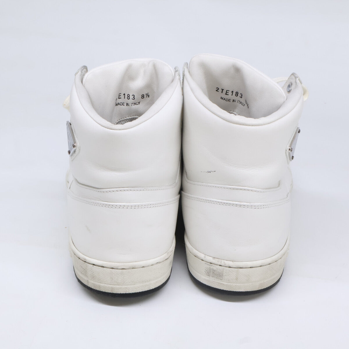 PRADA Prada Triangle-Logo-Plate High-Top Sneakers Shoes