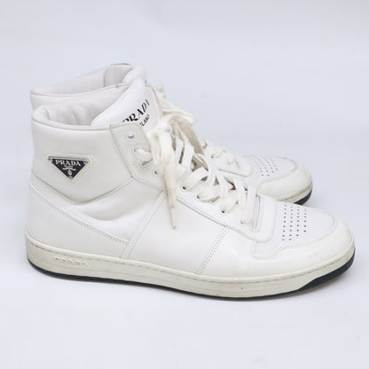 PRADA Prada Triangle-Logo-Plate High-Top Sneakers Shoes