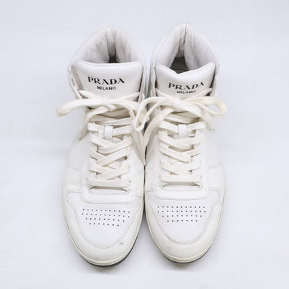 PRADA Prada Triangle-Logo-Plate High-Top Sneakers Shoes
