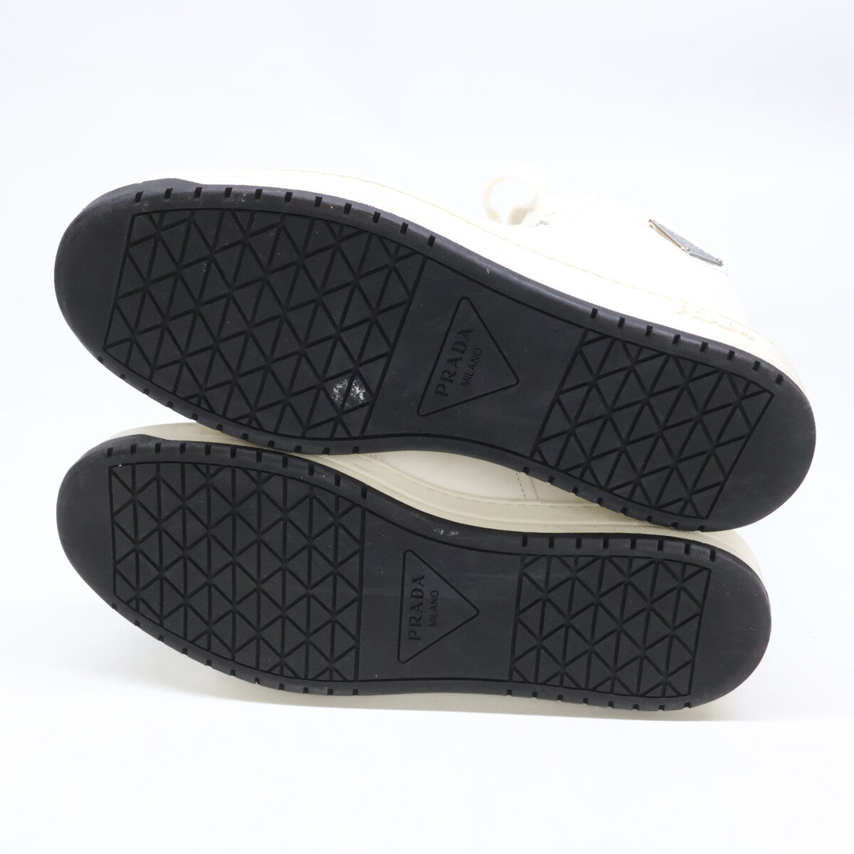 PRADA Prada Triangle-Logo-Plate High-Top Sneakers Shoes