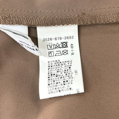 green label relaxing グリーンレーベルリラクシング ベージュ ッセンウエストタックフレンチスリーブワンピース ワンピース