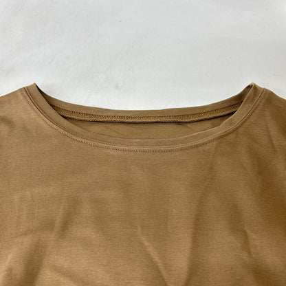 green label relaxing グリーンレーベルリラクシング ベージュ ッセンウエストタックフレンチスリーブワンピース ワンピース