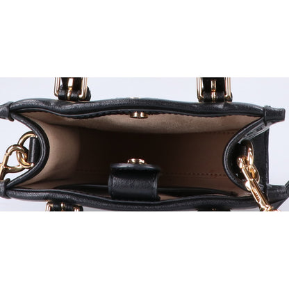 Tory Burch トリーバーチ ラフィアｘレザー チェーンショルダー ハンドバッグ