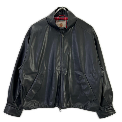 MEN'SBIGI メンズビギ ブラック バラクータ別注 フェイクレザー G9ハリントンジャケット ジャケット