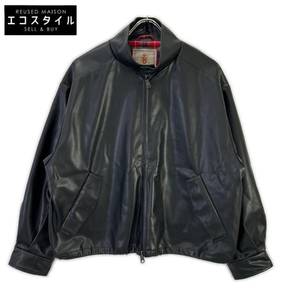 MEN'SBIGI メンズビギ ブラック バラクータ別注 フェイクレザー G9ハリントンジャケット ジャケット
