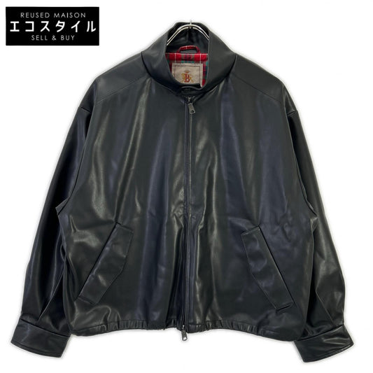 MEN'SBIGI メンズビギ ブラック バラクータ別注 フェイクレザー G9ハリントンジャケット ジャケット