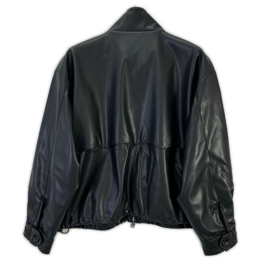 MEN'SBIGI メンズビギ ブラック バラクータ別注 フェイクレザー G9ハリントンジャケット ジャケット