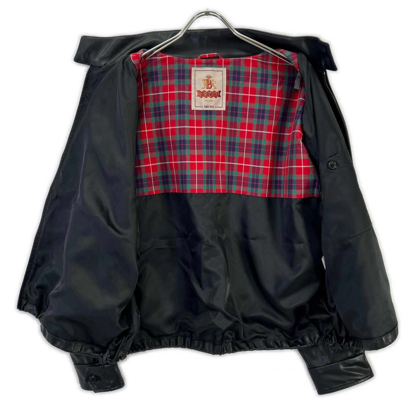 MEN'SBIGI メンズビギ ブラック バラクータ別注 フェイクレザー G9ハリントンジャケット ジャケット