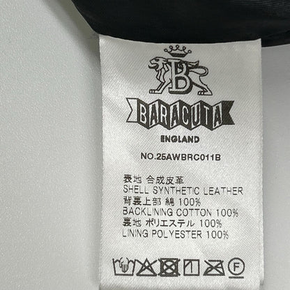MEN'SBIGI メンズビギ ブラック バラクータ別注 フェイクレザー G9ハリントンジャケット ジャケット