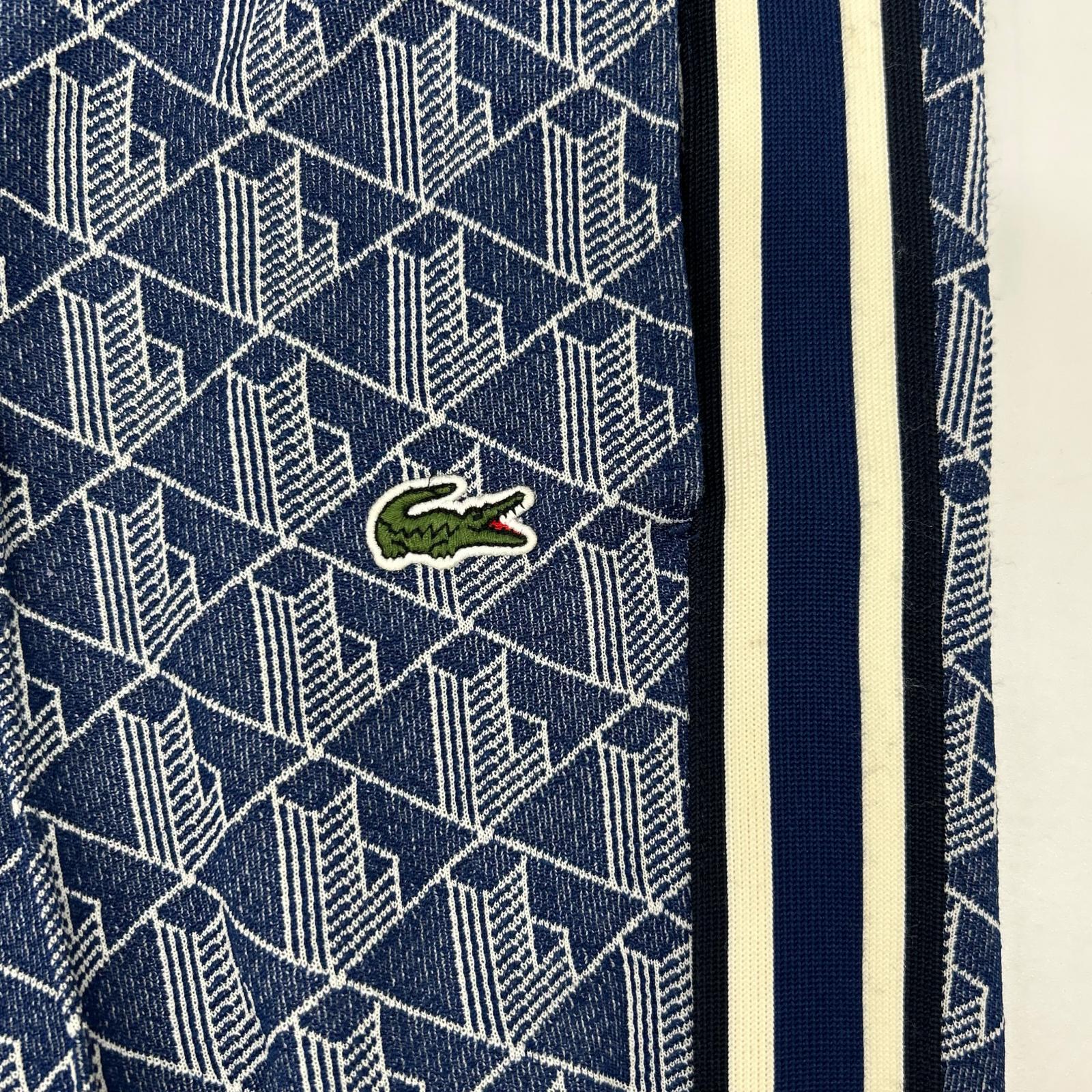 Lacoste ラコステ XH1440 サイドテーピングモノグラムジャカードトラックパンツ ボトムス