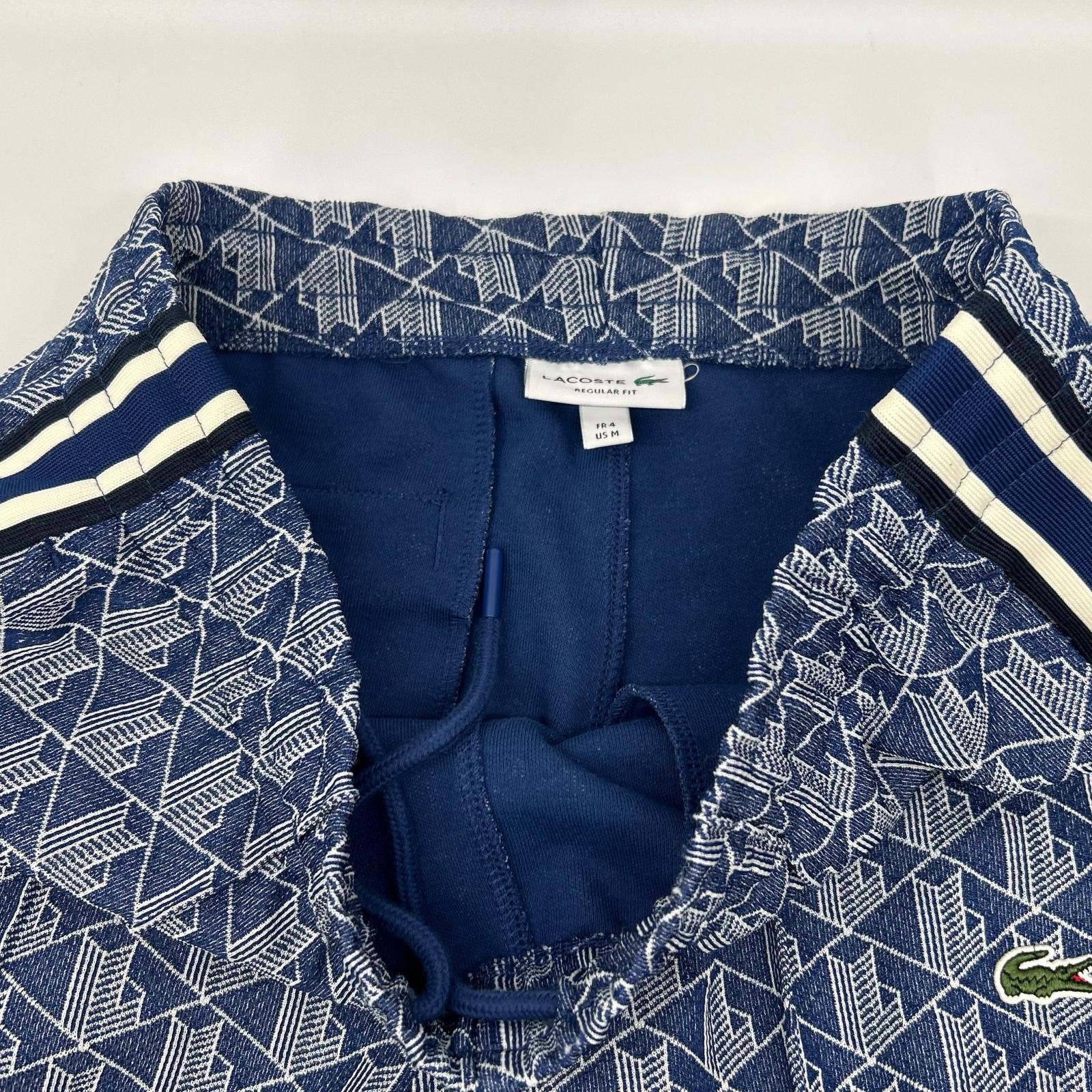 Lacoste ラコステ XH1440 サイドテーピングモノグラムジャカードトラックパンツ ボトムス