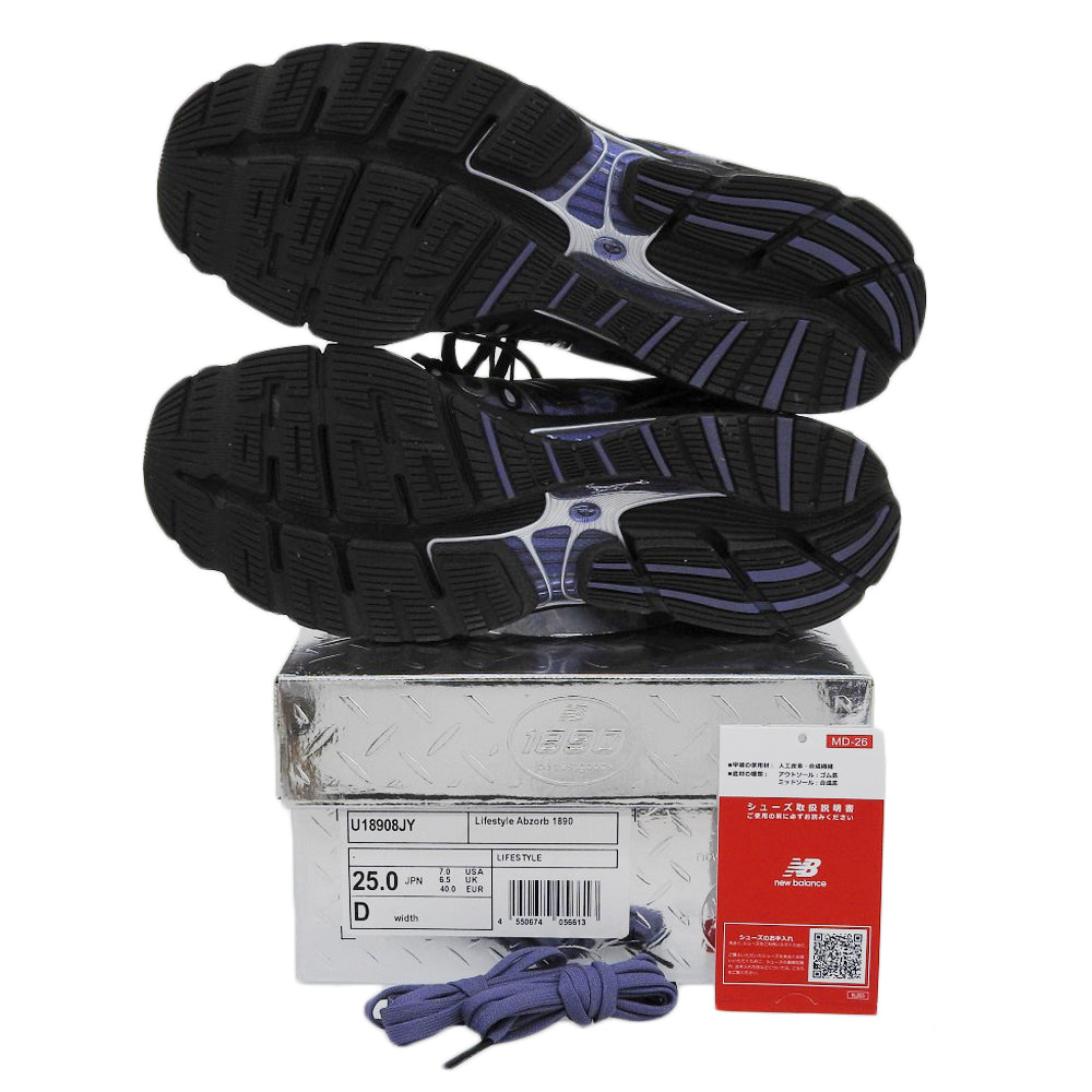 NEW BALANCE ニューバランス 美品 Joe Freshgoods ローカットスニーカー シューズ メンズ パープル 25cm U18908JY シューズ