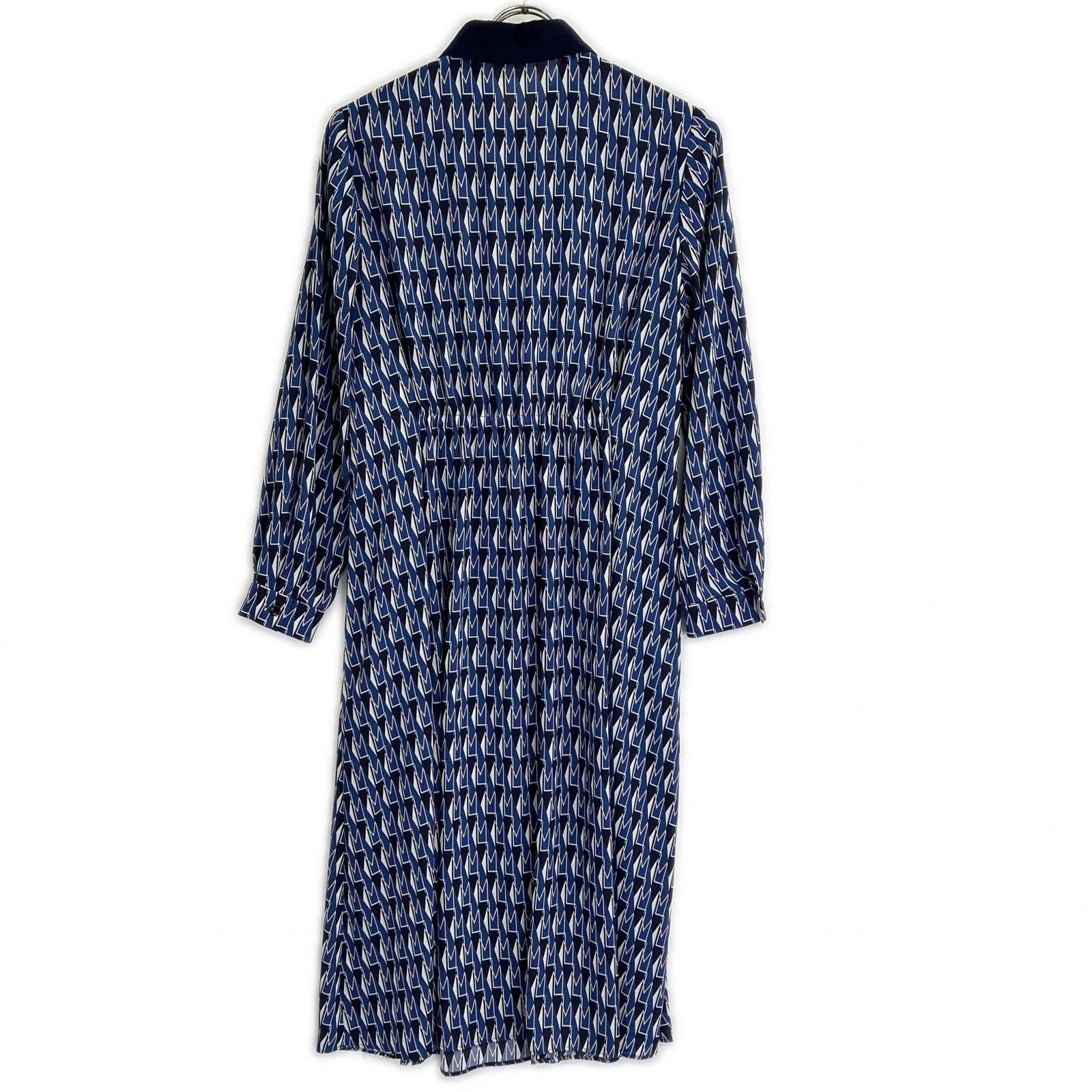 MACKINTOSH マッキントッシュ ネイビー系 Mダイヤモンドシェイプパターンプリントワンピース ワンピース
