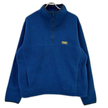 L.L.Bean エルエルビーン ブルー ハーフジップ カタディン フリースプルオーバー トップス