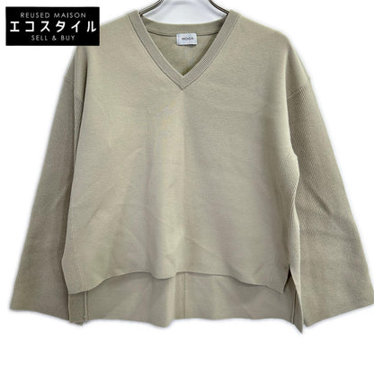 MOGA モガ B0261BKW336 コームドコットンチュニックニット トップス