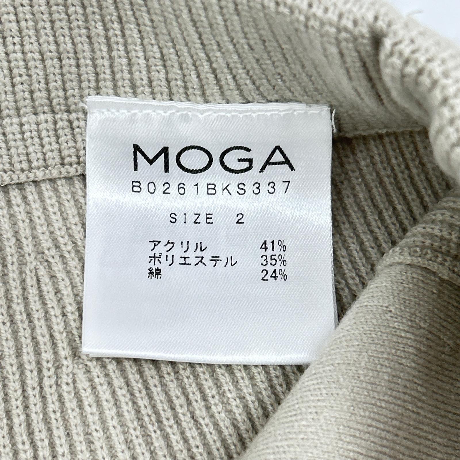 MOGA モガ B0261BKS337 コームドコットンニット スカート