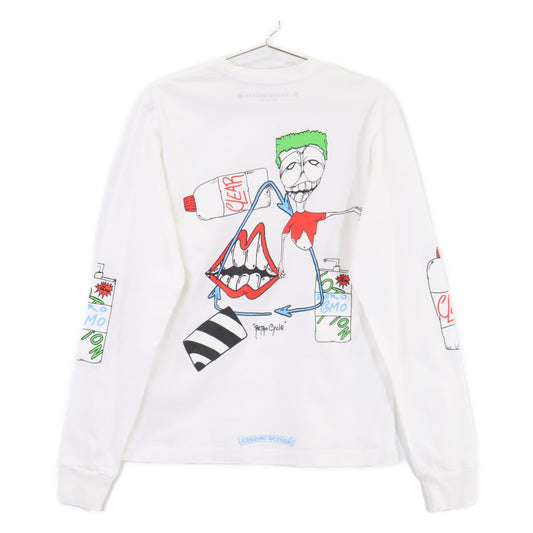 Chrome Hearts x Matty Boy [Domestic Authentic] 2990-304-6061 Retro Cycle L/S Tee Long-Sleeve Cut-and-Sew Top