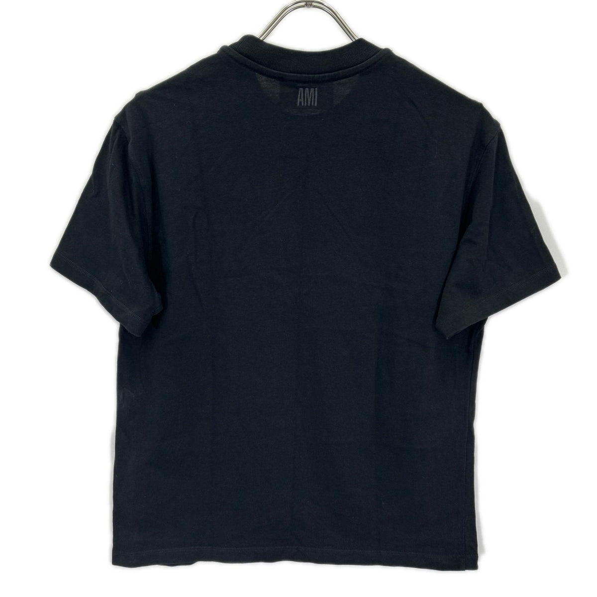 AMI PARIS アミパリス ブラック ハート刺繍 半袖Tシャツ トップス