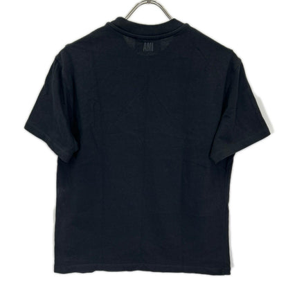 AMI PARIS アミパリス ブラック ハート刺繍 半袖Tシャツ トップス
