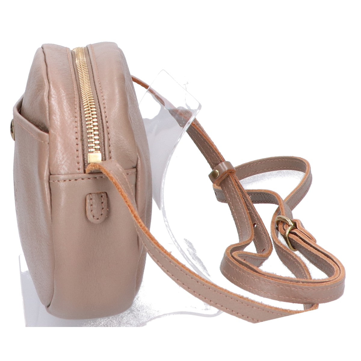 IL BISONTE Il Bisonte 【Excellent condition】Leather mini crossbody bag/shoulder bag