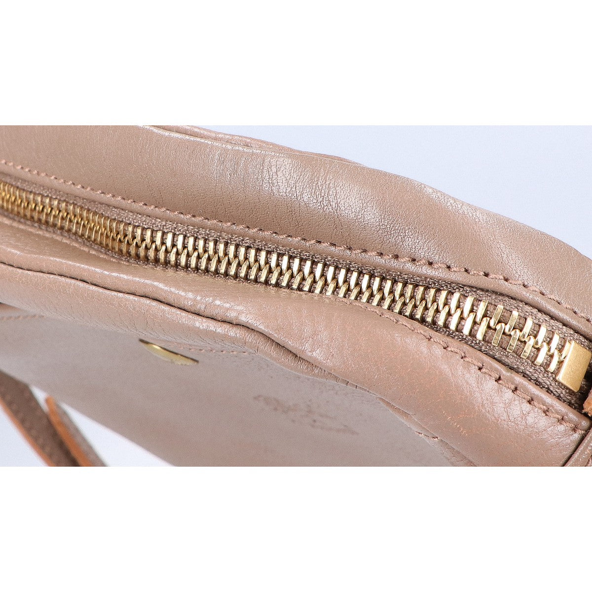 IL BISONTE Il Bisonte 【Excellent condition】Leather mini crossbody bag/shoulder bag