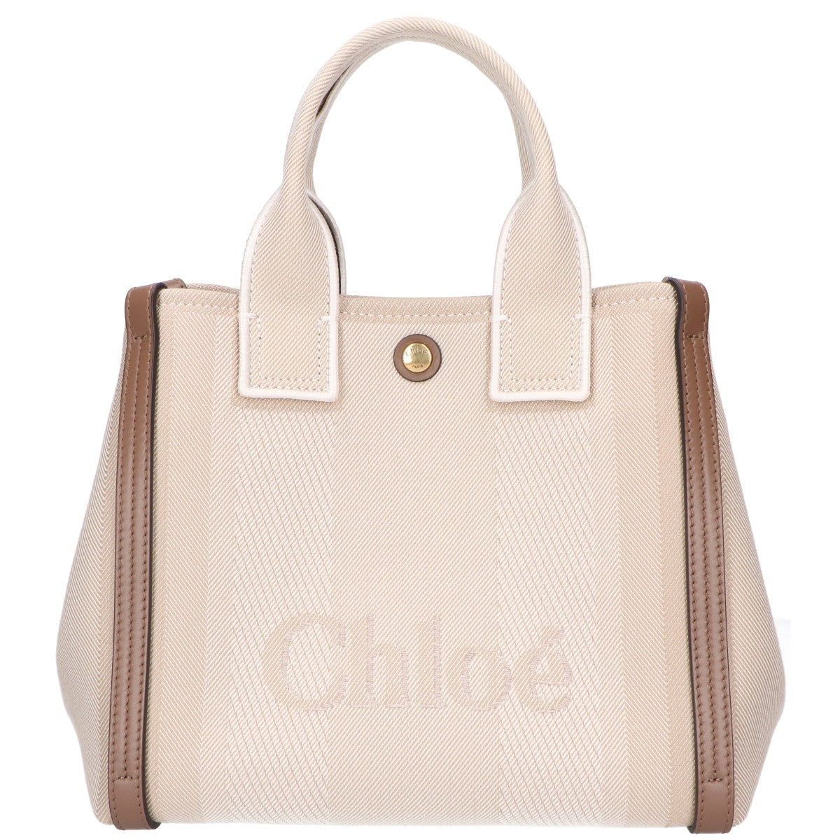 Chloe クロエ 美品 キャンバス Carry スモール 2WAY トートバッグ