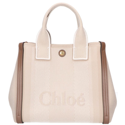 Chloe クロエ 美品 キャンバス Carry スモール 2WAY トートバッグ