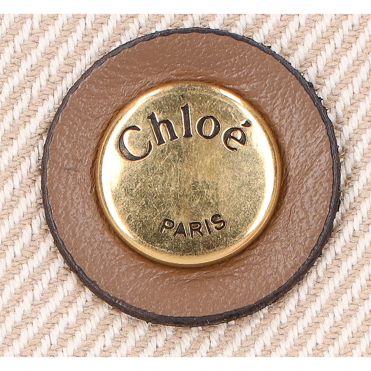 Chloe クロエ 美品 キャンバス Carry スモール 2WAY トートバッグ