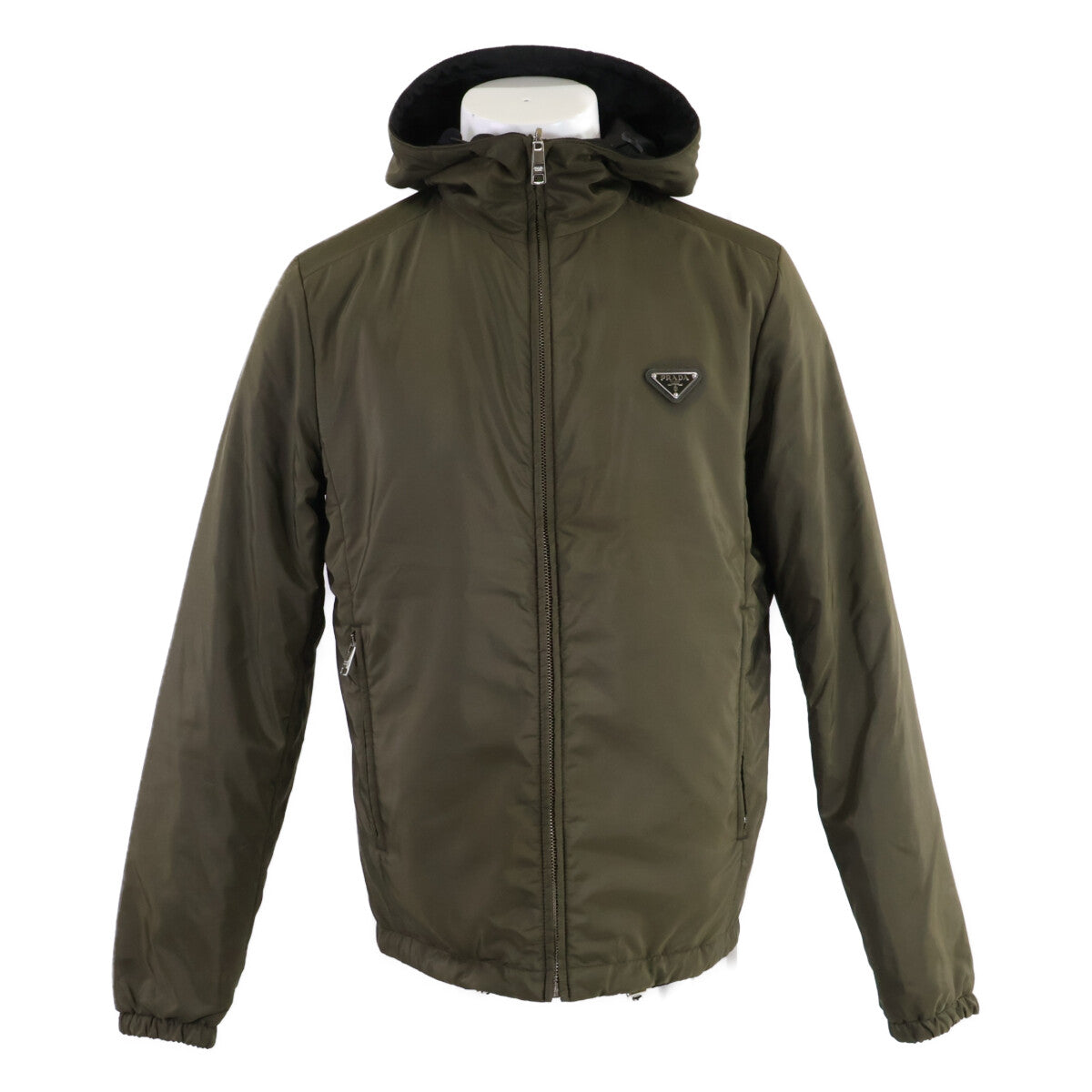 PRADA プラダ 【美品/国内正規/25年製】SGB224 トライアングルロゴプレート リバーシブル フーディジャケット ジャケット