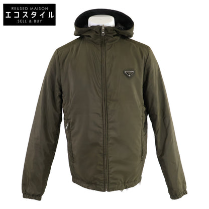 PRADA プラダ 【美品/国内正規/25年製】SGB224 トライアングルロゴプレート リバーシブル フーディジャケット ジャケット