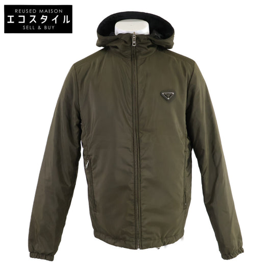 PRADA プラダ 【美品/国内正規/25年製】SGB224 トライアングルロゴプレート リバーシブル フーディジャケット ジャケット